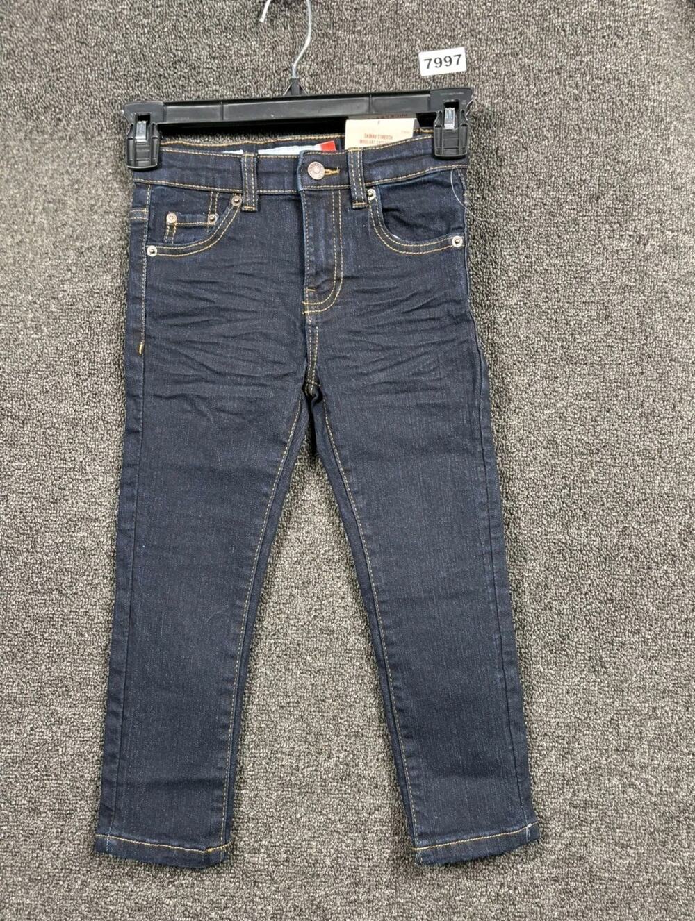 Lucky Brand Skinny Jeans Boys Size 4 Blue Moulant Extensible Denim Stretch NEW